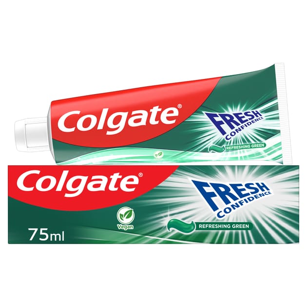 Colgate Fresh Confidence Refreshing Green Toothpaste 75ml | Home Bargains