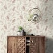 Thistle  Wallpaper 12630 - Cream/Rose Gold