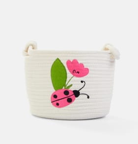 The Kids Edit Embroidered Baskets - Ladybird