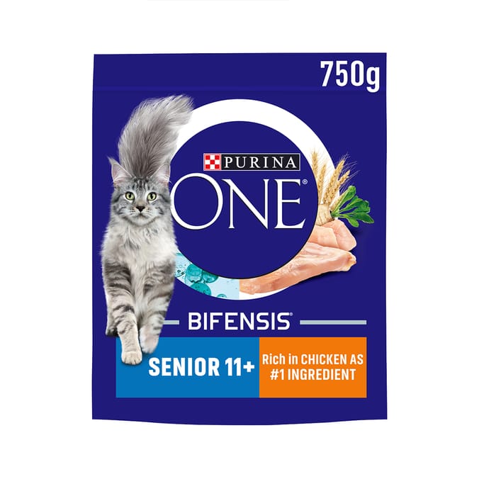 Purina One 11+ Chicken Dry Cat Food 750g