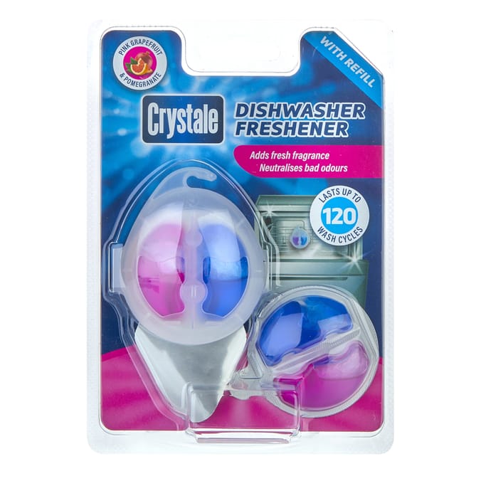 Crystale Dishwasher Freshener 2 x 6ml - Pink Grapefruit & Pomegranate 