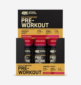 Optimum Nutrition Gold Standard Pre-Workout 12 x 60ml - Mixed Berry