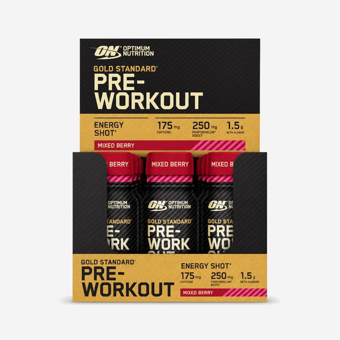 Optimum Nutrition Gold Standard Pre-Workout 12 x 60ml - Mixed Berry