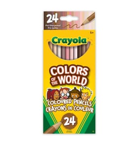 Crayola Colors Of The World Coloured Pencils 24 Pack