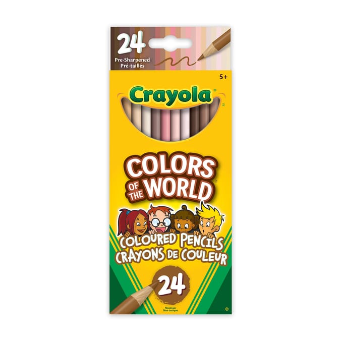 Crayola Colors Of The World Coloured Pencils 24 Pack