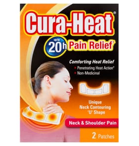 Cura-Heat Pain Relief Heat Patch Neck & Shoulder Pain 2 Patches