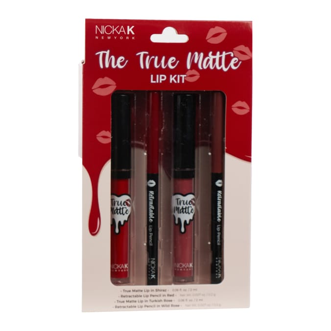 Nicka K True Matte Lip Kit - Red