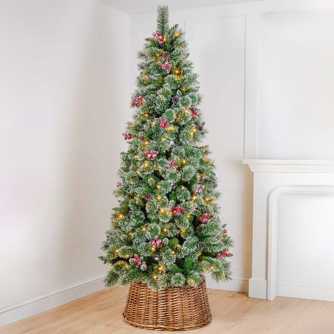 Festive Feeling 7ft Frosted Berry Pre-Lit Christmas Tree