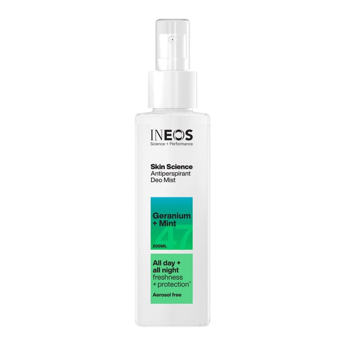Ineos Skin Science Geranium + Mint Antiperspirant Deo Mist 200ml