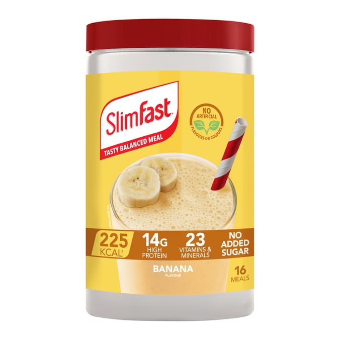SlimFast Meal Replacement Shake Powder Tin 584g - Banana