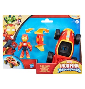 Marvel Iron Man and his Awesome Friends Action Figures & Vehicles - Iron Man With Iron Racer