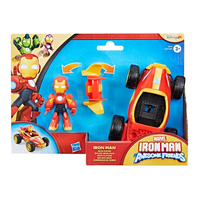 Marvel Iron Man and his Awesome Friends Action Figures & Vehicles - Iron Man With Iron Racer