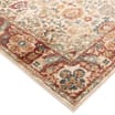 Asiatic Raja Border Runner RA04 - Cream/Red