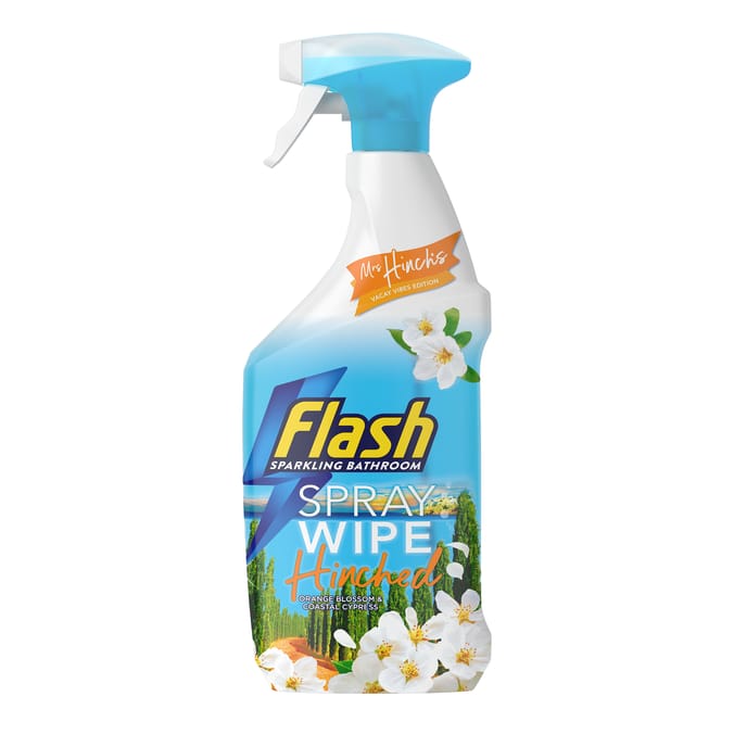 Flash Mrs Hinch Vacay Vibes Bathroom Spray Wipe 800ml - Orange Blossom & Coastal Cypress