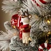 Sleigh Bells Christmas Felt Hanging Ornament Assorted