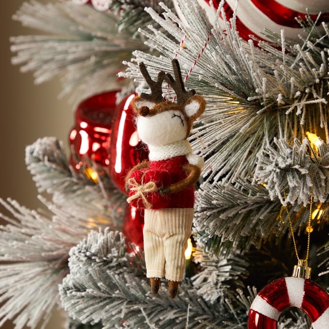 Sleigh Bells Christmas Felt Hanging Ornament Assorted