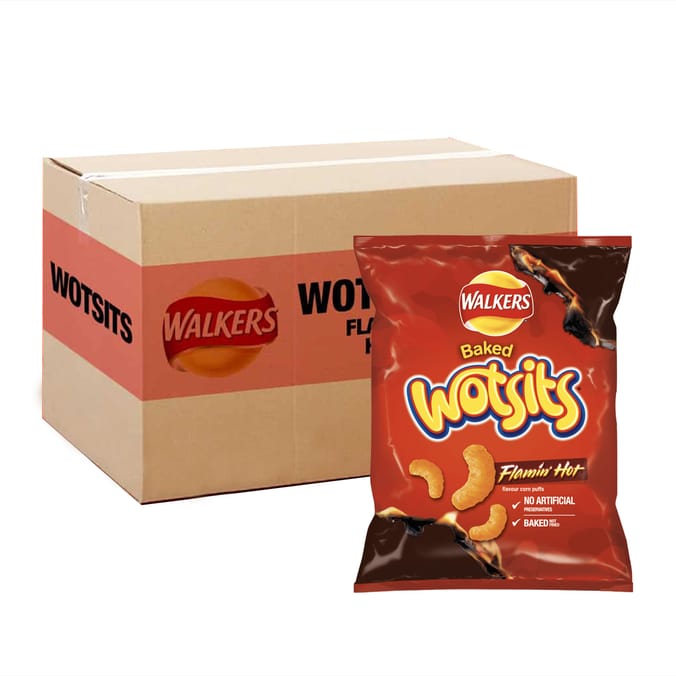 Walkers Baked Wotsits Flamin' Hot 150g x12
