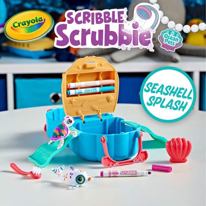 Crayola Scribble Scrubbie Ocean Pets Playset - Seashell Splash