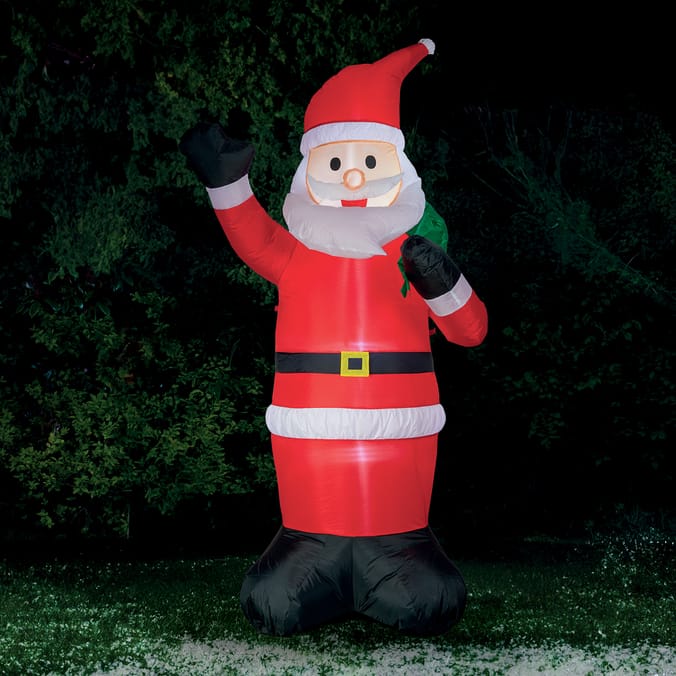  Prestige Mains Operated Light Up Self-Inflating Santa 7ft