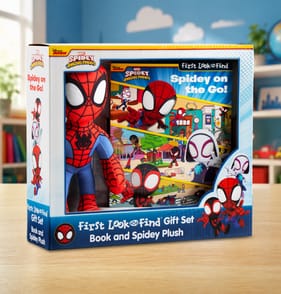 Marvel Spidey and His Amazing Friends First Look & Find Gift Set - Book & Spidey Plush