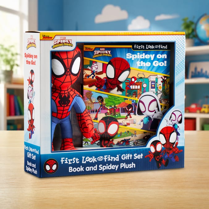 Marvel Spidey and His Amazing Friends First Look & Find Gift Set - Book & Spidey Plush