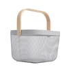 Home Collections Mesh Basket With Wooden Handle