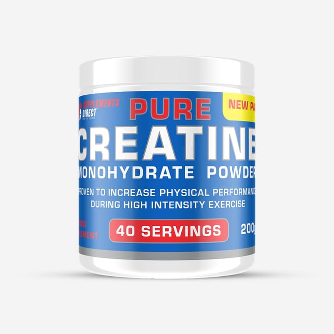 Supplements Direct Creatine Monohydrate Powder 200g 40 Servings - Pure Creatine