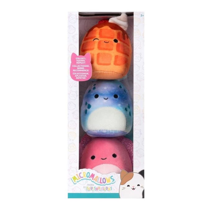 Squishmallows Micromallows Soft Plush 3 Pack