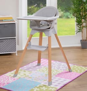 Liberty House Toys Kids High Chair – Grey and Beechwood