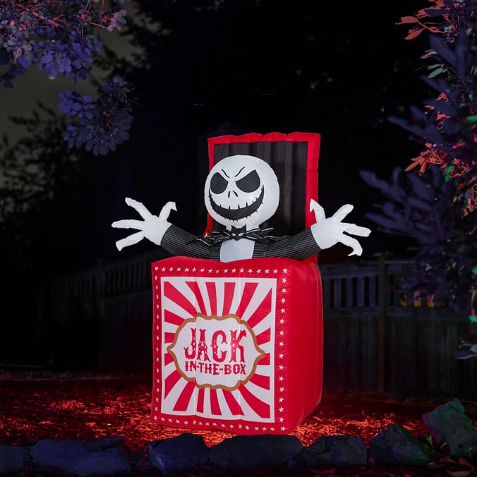 The Nightmare Before Christmas 6ft Self Inflating Animated Jack In The Box