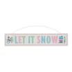 Joyful Metal Hanging Sign - Let It Snow