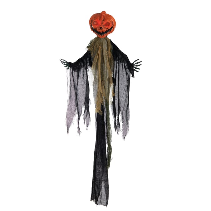 Haunted House Light Up Hanging Ghost Pumpkin