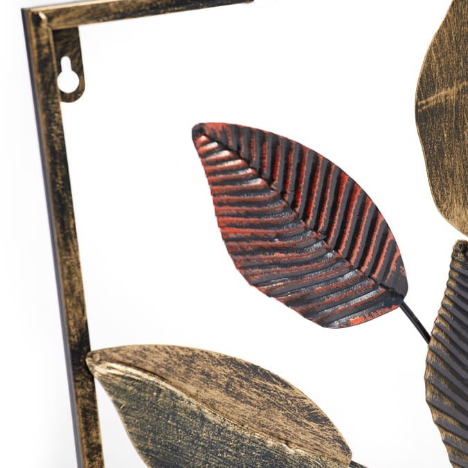 Jardin 3D Wall Art Red Leaf