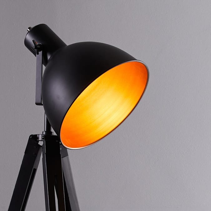 Ports Of Call by Jeff Banks Industrial Style Tripod Floor Lamp