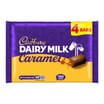 Cadbury Dairy Milk Caramel Chocolate Bar 4 Pack Multipack 148g