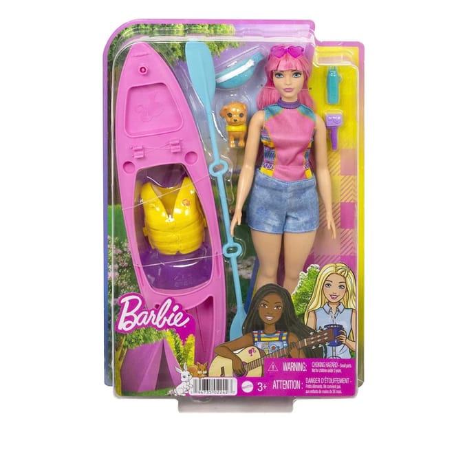 Barbie It Takes Two Camping Daisy Doll & Kayak HDF75