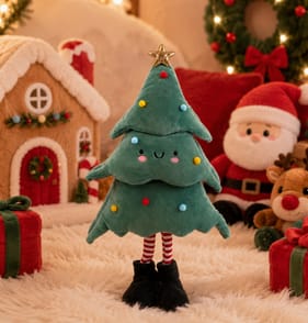 Sleigh Bells Standing Plush Tree