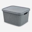 Diamond Storage Basket with Lid 7 Litre