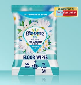 Bloomz Antibacterial XL Floor Wipes 25s - White Linen & Lily