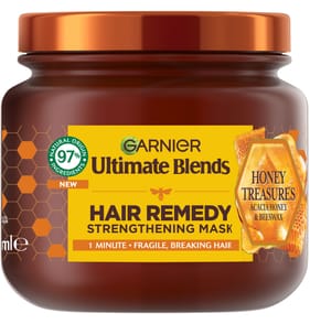 Garnier Ultimate Blends Honey Treasures Reconstructing Hair Remedy Mask for Fragile Hair 340ml