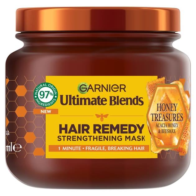 Garnier Ultimate Blends Honey Treasures Reconstructing Hair Remedy Mask ...