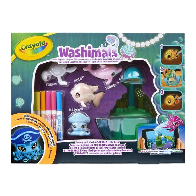 Crayola Washimals Ocean Glow Lagoon Playset