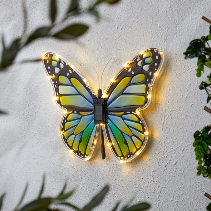Firefly Solar Light Co Butterfly Solar Wall Art