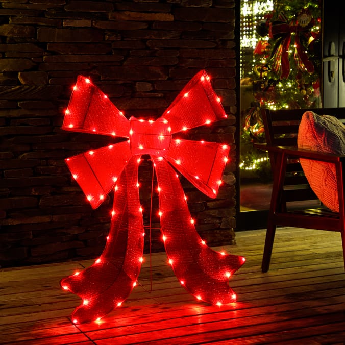 Prestige Mains Operated LED Twinkling Large Bow