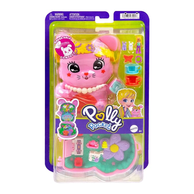  Polly Pocket Pocket World Dolls and Playset - Tea Party Bunny JCR40