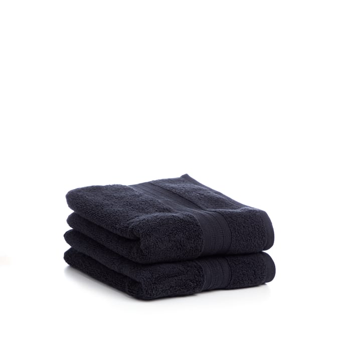 Home Collections Black 2 Luxury Hand Towels