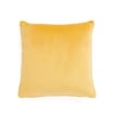 Home Collections Velvet Cushion - Yellow