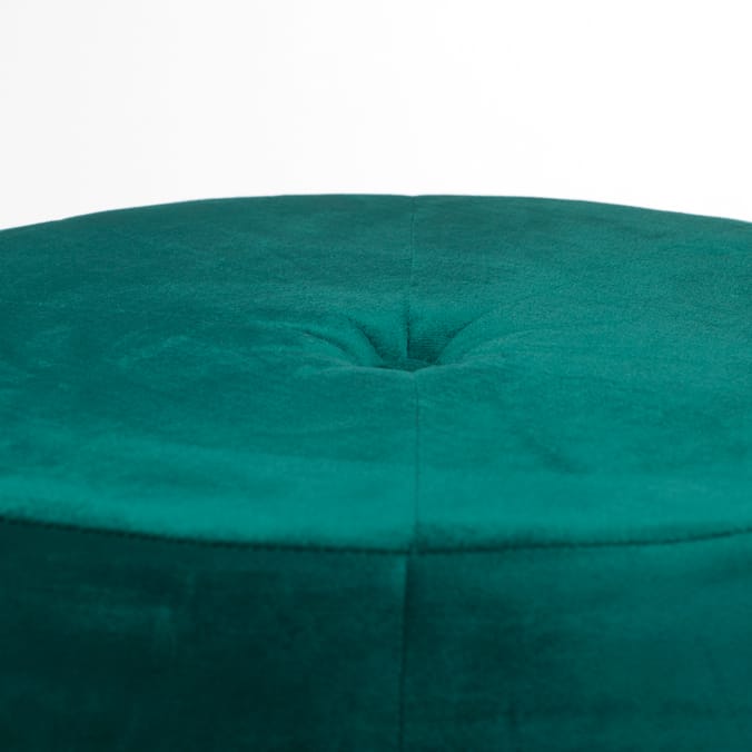 Home Collections Round Velvet Pouf