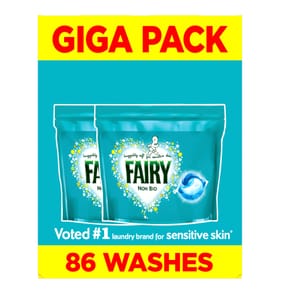 Fairy Non Bio Pods Washing Capsules 86 Washes - Platinum