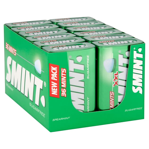Smint Spearmint XXL 36 Mints 25g x12 | Home Bargains